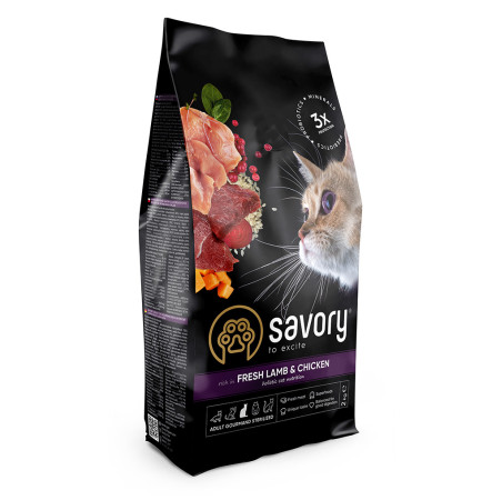 Savory Adult Cat Steril Fresh Lamb & Chicken 2 кг