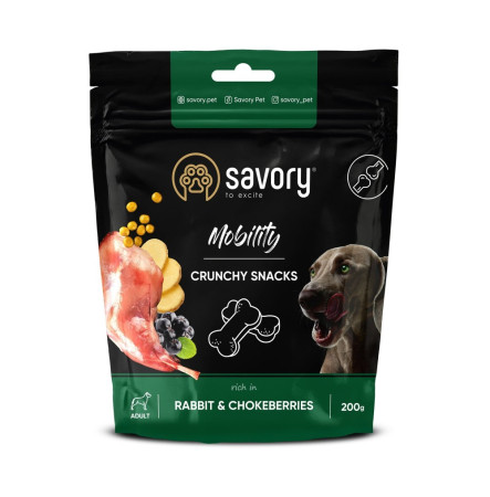 Savory Crunchy Snacks Mobility, Rabbit & Chokeberries 200 г 