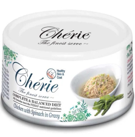 Cherie Cherie Complete & Balanced Chicken with spinach 80 г