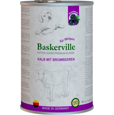 Baskerville Телятина з ожиною для цуценят 400 г