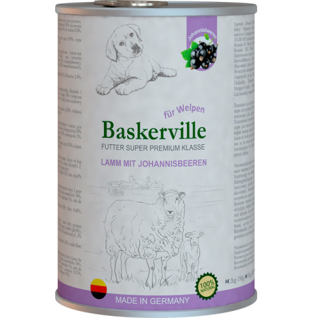 Baskerville Ягня із смородиною для цуценят 400 г