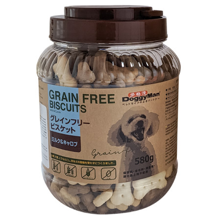 DoggyMan Biscuits Milk Carob Беззернове печиво з молоком та керобом для собак 580 г