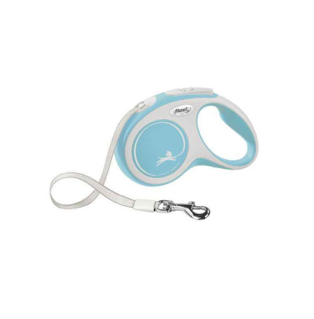 Flexi New Comfort XS Повідець рулетка для собак стрічка 3 м блакитний до 12 кг