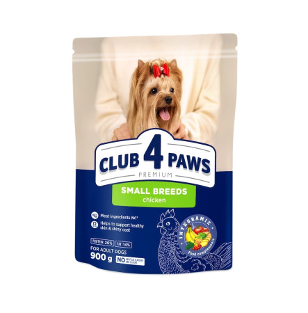 Клуб 4 Лапи Adult Small Breeds 900 г