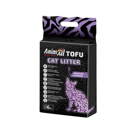 AnimAll Tofu Наповнювач соєвий з ароматом лаванди 6 л