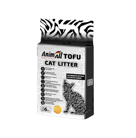 AnimAll Tofu Наповнювач соєвий з активованим вугіллям 6 л