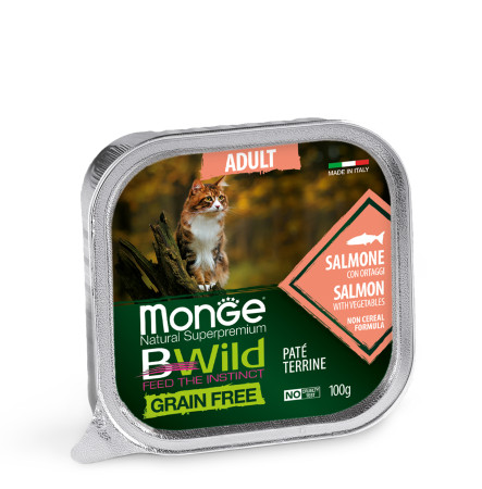 Monge Cat Вwild Grain Free Wet Salmon with Vegetables 100 г