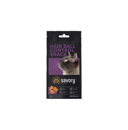 Savory Hair Ball Control Snack 60 г