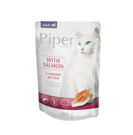 Dolina Noteci Piper Adult Cat with Salmon Вологий корм з лососем для котів 100 г