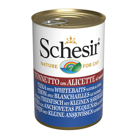 Schesir Консерви для котів тунець з анчоусами 140 г