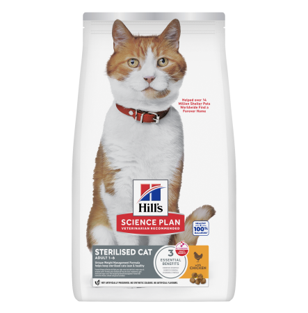 Hill's SP Feline Adult Sterilised Cat With Chicken 3 кг