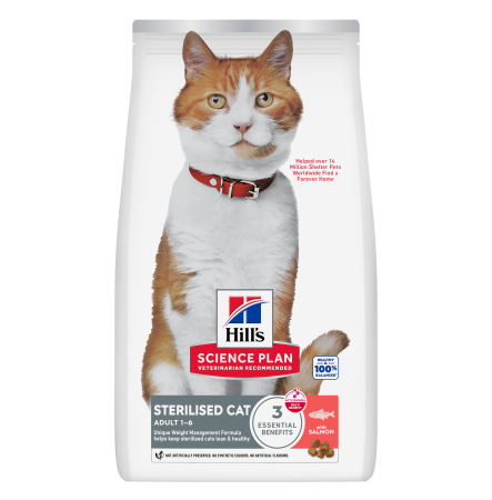 Hill's SP Feline Adult Sterilised Cat With Salmon 1,5 кг