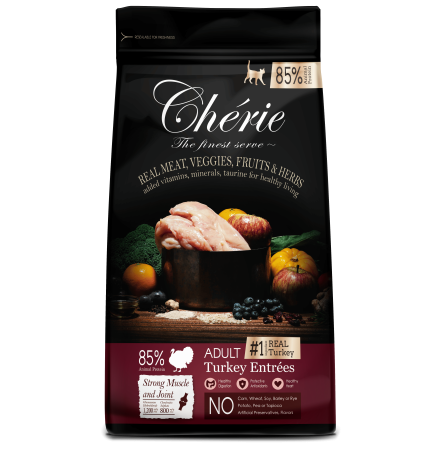 Cherie Adult Cat Strong Muscle & Joint Turkey Entrees 400 г