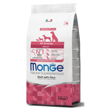 Monge Speciality Line Dog Adult All Breeds Beef with Rice 2,5 кг