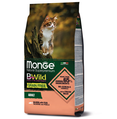 Monge Cat Bwild Grain Free Salmon 1,5 кг