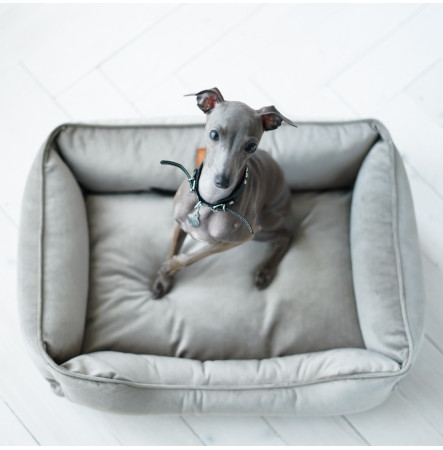 Harley and Cho Лежак Dreamer Velour Gray L