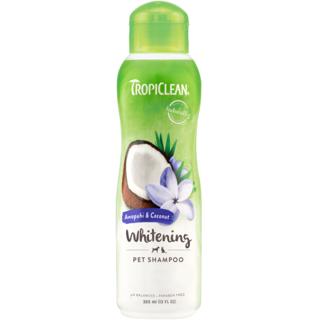 TropiClean Whitening Шампунь Імбир і кокос для білої шерсті 355 мл
