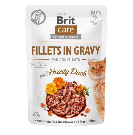 Brit Care Cat Fillets In Gravy з качкою для котів 85 г
