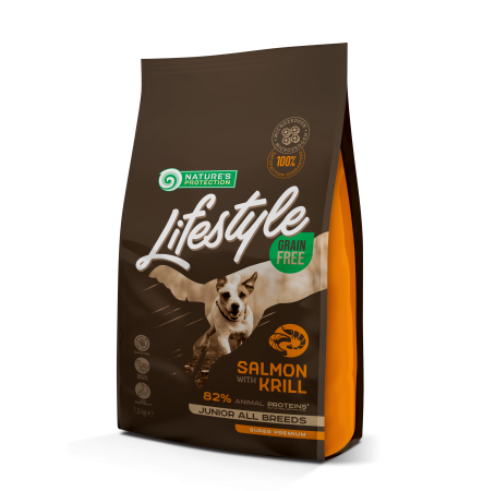Nature's Protection Lifestyle Salmon with Krill Junior All Breeds 1,5 кг
