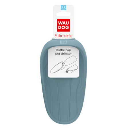 WAUDOG Silicone Поїлка насадка на пляшку для котів і собак, сіра