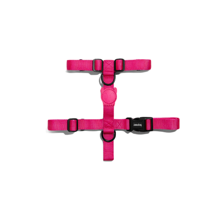 Zee.Dog Шлея для собак Pink LED H-Harness XS