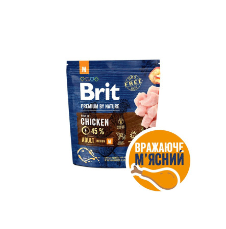 Brit Premium Adult M 1 кг