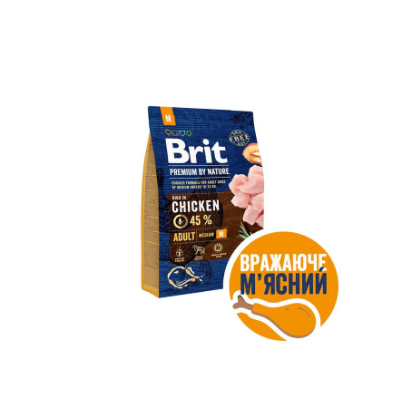 Brit Premium Adult M 3 кг