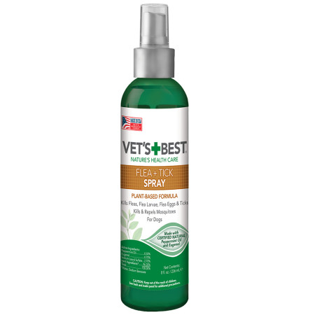 Vet's Best Flea & Tick Spray Спрей від бліх, кліщів та москітів для собак 236 мл