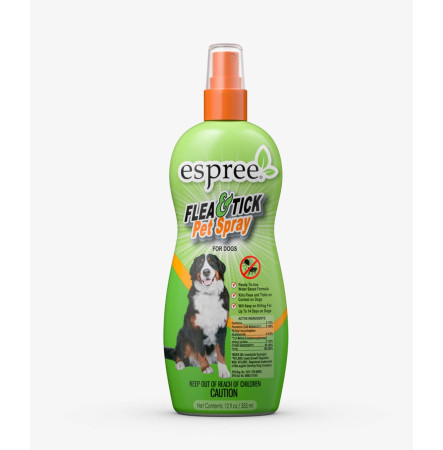 Espree Flea & Tick Spray Репелентний спрей для собак від 3 місяців 355 мл