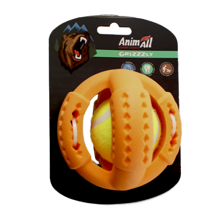 AnimAll GrizZzly Іграшка Тенісний м'яч для собак 9,2 см