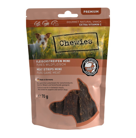 Chewies meat strips with game Ласощі для собак з м'яса оленини 70 г