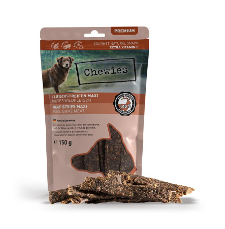 Chewies meat strips with game Ласощі для собак з м'яса оленини 150 г