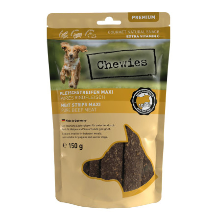 Chewies meat strips with beef Ласощі для собак з м'яса яловичини 150 г