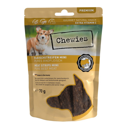 Chewies meat strips with beef Ласощі для собак з м'яса яловичини 70 г