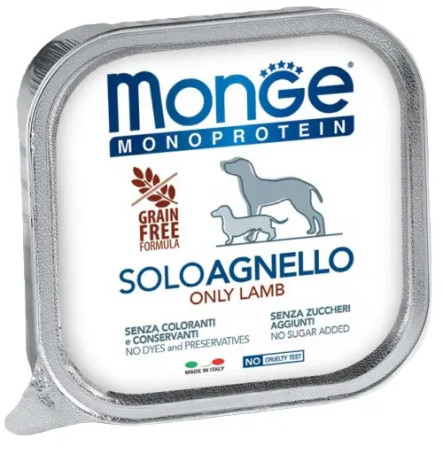 Monge Monoprotein Dog Solo Lamb 150 г