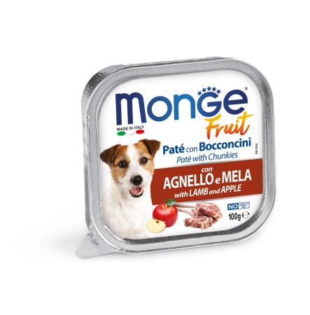 Monge Fruit Dog Adult lamb with apple 100 г