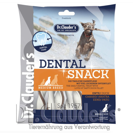 Dr.Clauder´s Dental Snack Duck Medium Breed з качкою 170 г