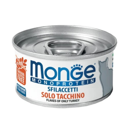 Monge Monoprotein Cat Solo Flakes of Turkey 80 г