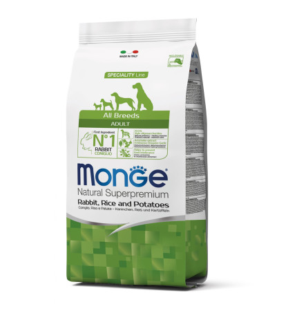 Monge Speciality Line Dog Adult All Breeds Rabbit, Rice & Potatoes 2,5 кг