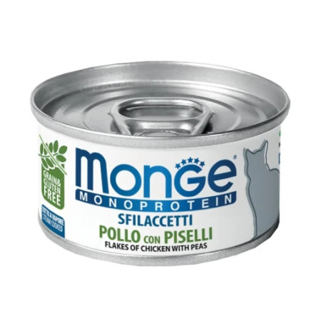 Monge Monoprotein Cat Solo Flakes of Chicken with Peas 80 г
