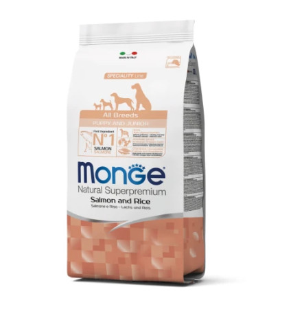 Monge Speciality Line Dog Puppy & Junior All Breeds Monoprotein Salmon with Rice 2,5 кг