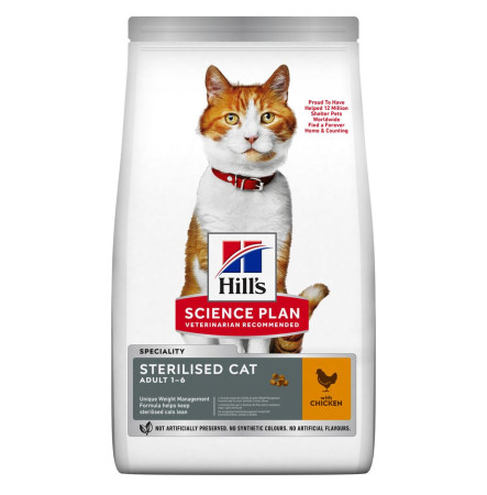 Hill's SP Feline Adult Sterilised Cat With Chicken 3 кг