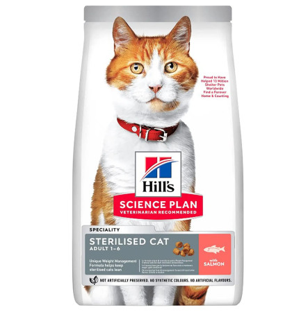 Hill's SP Feline Adult Sterilised Cat With Salmon 1,5 кг